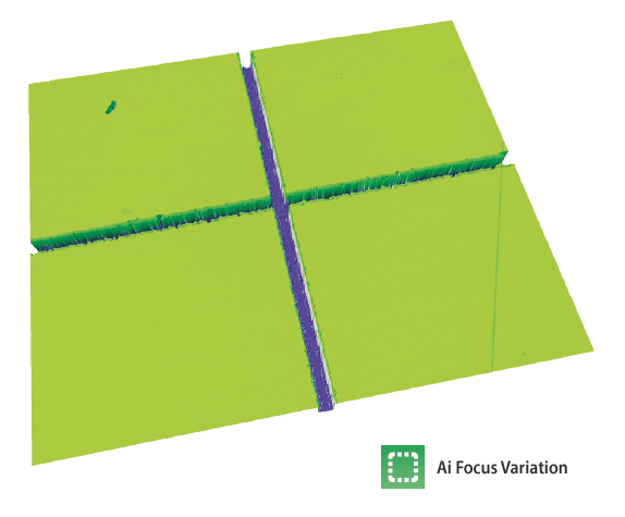 Cross Kerf topography